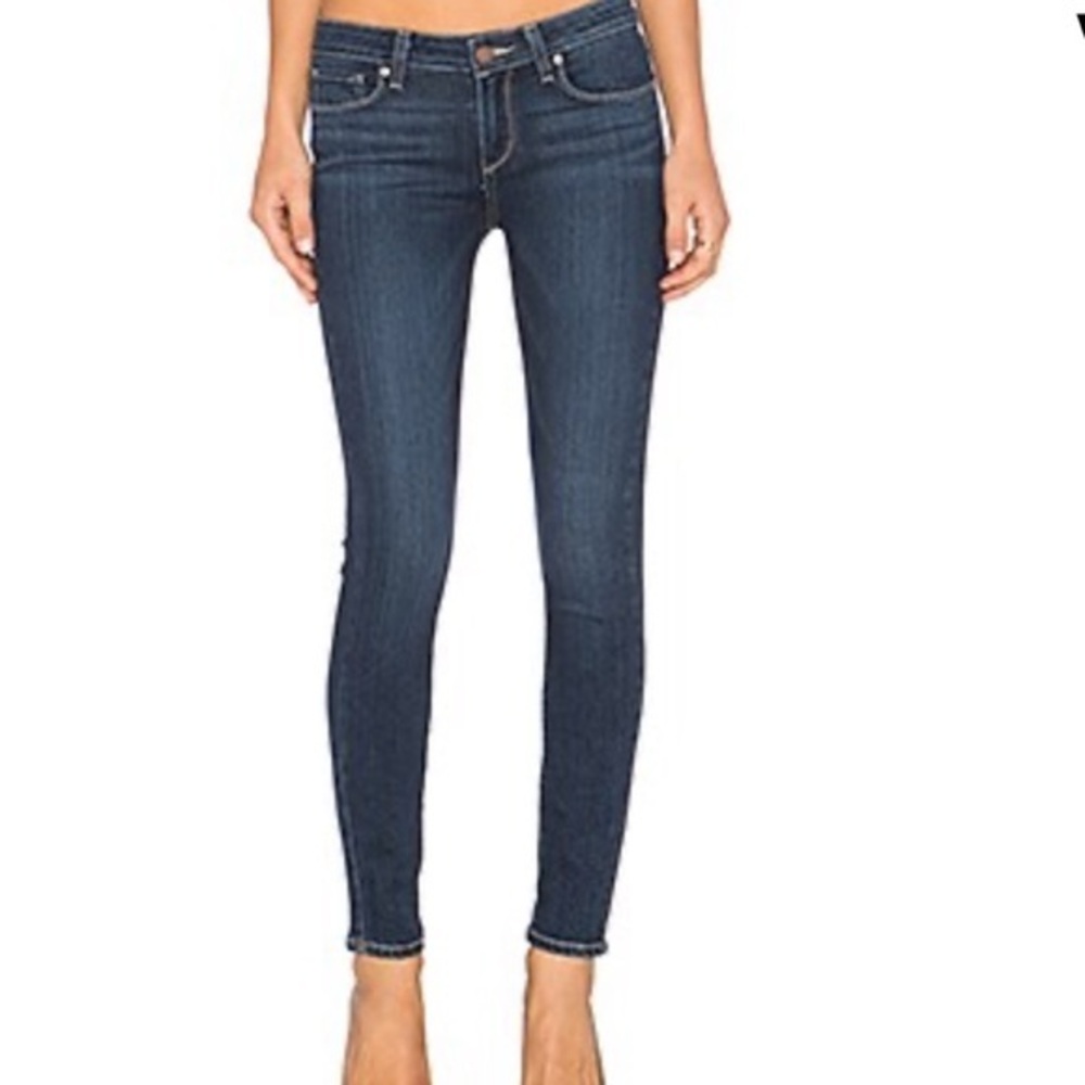 Paige Verdugo Skinny Ankle Jean in Elia, Dark Wash 27